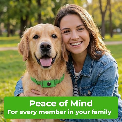 Image of FurLife Green Pet Tag - Calming & Flea and Tick Prevention Pendant for Dogs & Cats | Waterproof Collar Tag | Safe for All Breeds