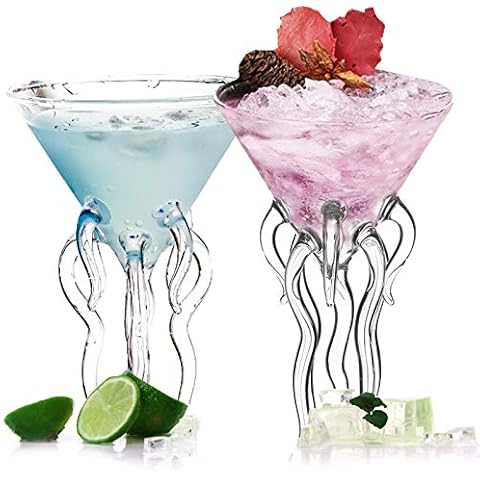 SLHOWOW Shark Cocktail Glasses Set of 2 Cover