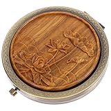 Miroir de coiffeuse antique – avec son design à la fois tendance et sobre, c'est un cadeau idéal pour vos amies, convenant aux femmes de âges, petit miroir rond