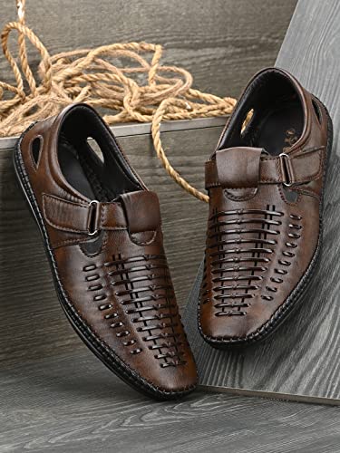 Image of MACTREE Men Flexible-Stitched Sole Premium Sandals