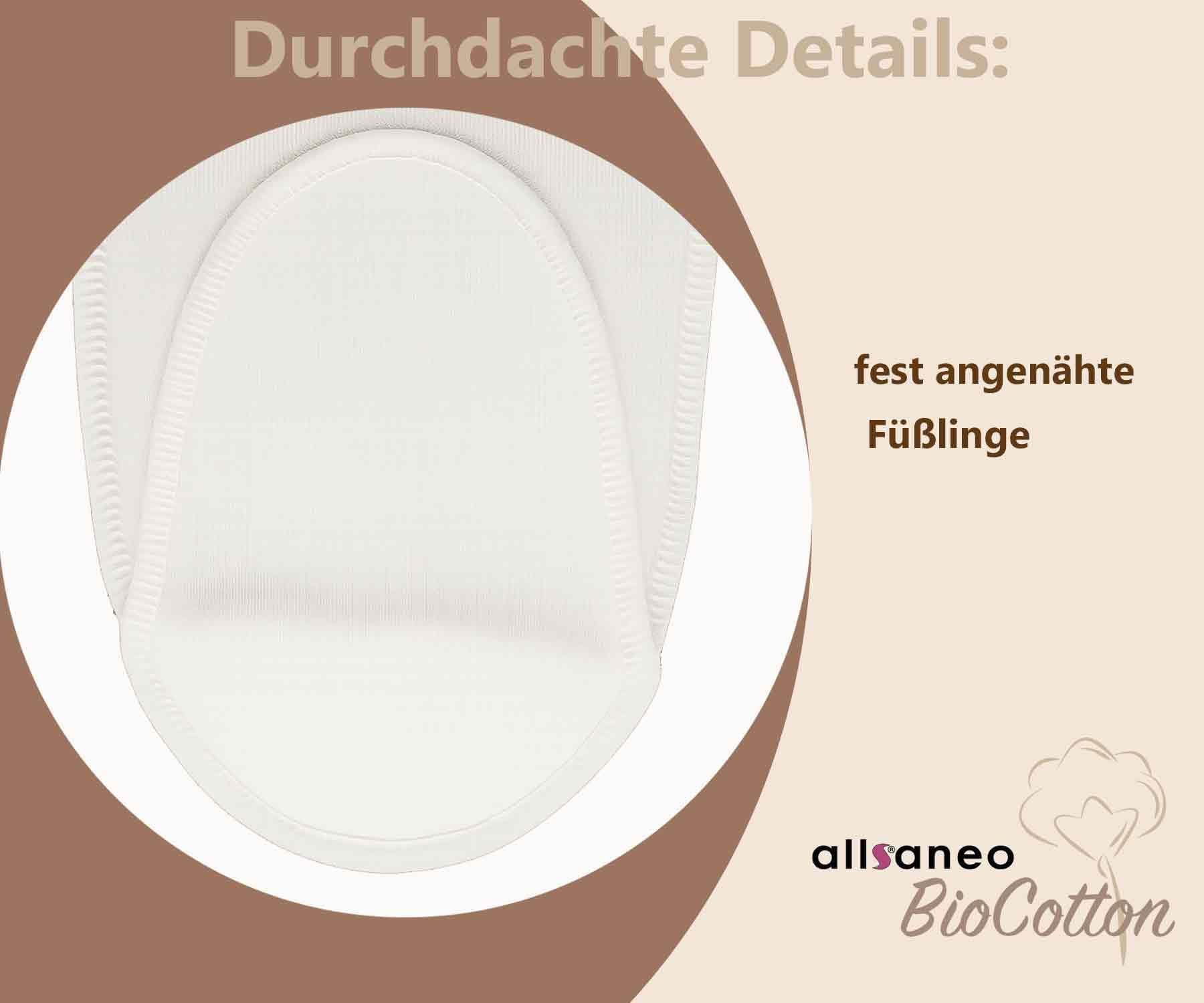 Neurodermitisoverall aus Bio-Baumwolle, Kratzschutz-Anzug bei Neurodermitis mit angenähten Handschuhen und Füßlingen