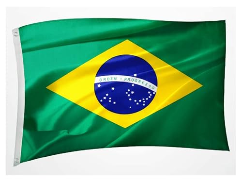Bandeira do Brasil Oficial estampada dupla face - 0,90x1,28m