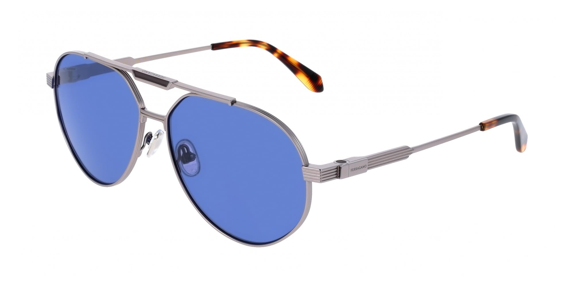 GAFAS FERRAGAMO SF327S - C: MATTE LIGHT RUTHENIUM Eye Size: 62 Bridge: 14 Cura della persona e salute