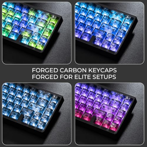 Image of HITIME XVX M67 60% Wireless Mechanical Gaming Keyboard, Black Forged Carbon