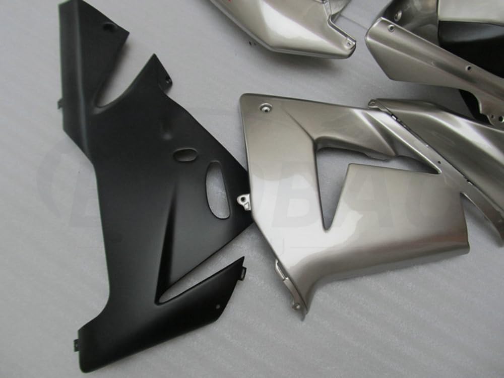 Fairings Kit Motorcycle For ZX-10R ZX10R 2004 2005 04 05 ZX-10R ZX10R Fairing Kit Bodywork ABS Injection (Silver Black) 056UH