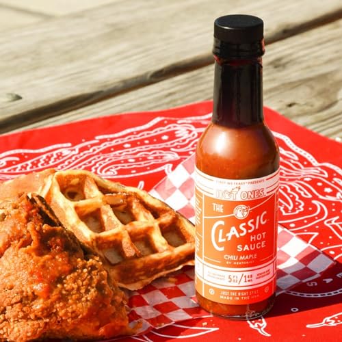 Hot Ones The Classic Trio, Hot Sauce Pack With The Classic Original, Garlic Fresno Chili & Chili Maple, Made With All Natural Ingredients, 5 fl oz Bottle (3-Pack)
