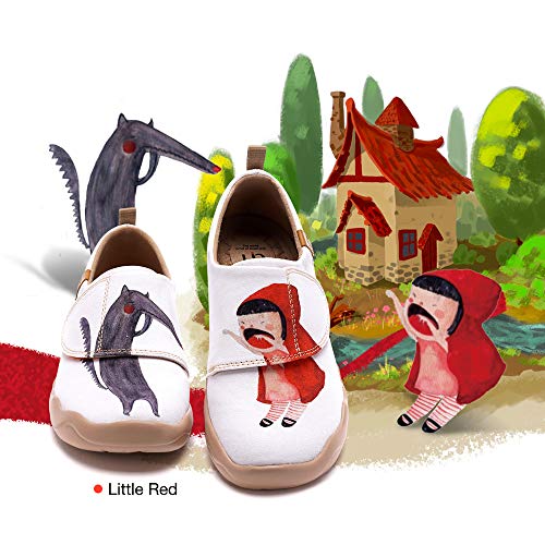 UIN Toddler Baby Kid Cute Shoes Sea Blue Painted Art Funny Walking Casual Fashion Sneakers Boy Girl Loafers Little Red2