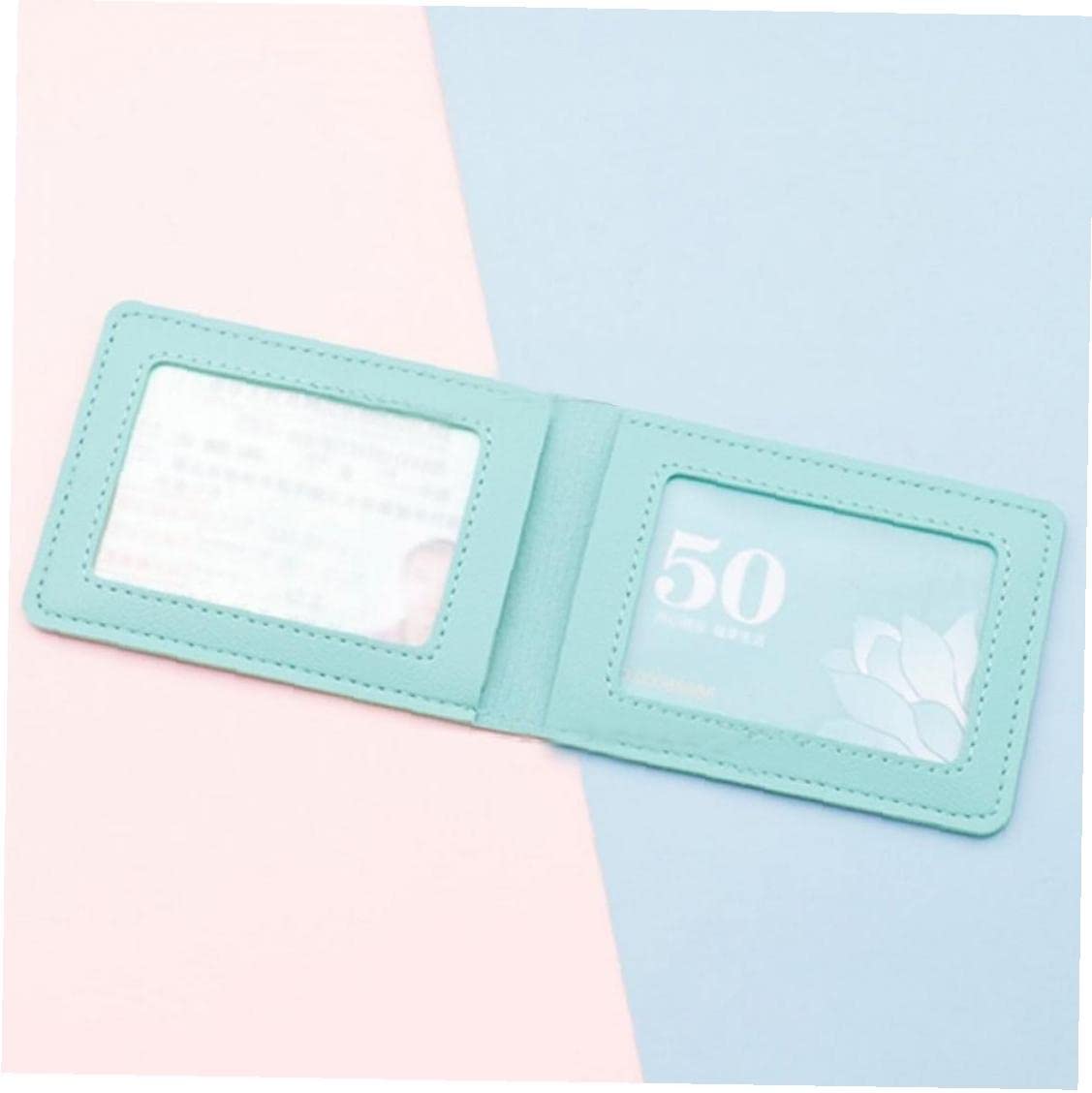 ST4U Car Document Holder 4pcs Candy Color Synthetic Leather Id Card Holder Folding Wallet for Credit Identification Driver's License