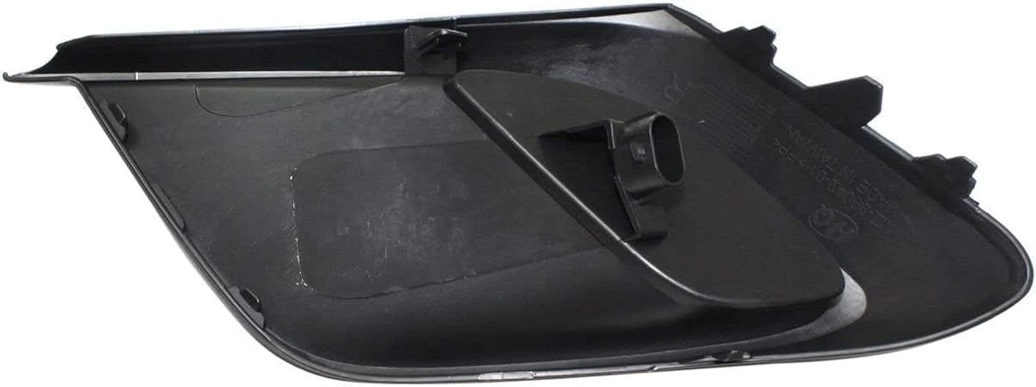 DAT AUTO PARTS Front Right Passenger Side Fog Light Cover Lamp Hole Grille Trim Molding Insert Replacement For 2014-2016 Mazda 3 for Sedan/Hatchback Black Textured Plastic MA1039122 BHN150C11A