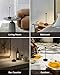 NEWSEE Modern Cordless Table Lamp Set of 2, Portable LED Desk Lamps, 5000mAh Rechargeable Battery Operated Lighting for Bedroom Dining Room Restaurant Coffee Shop Camping Night Light (Black)
