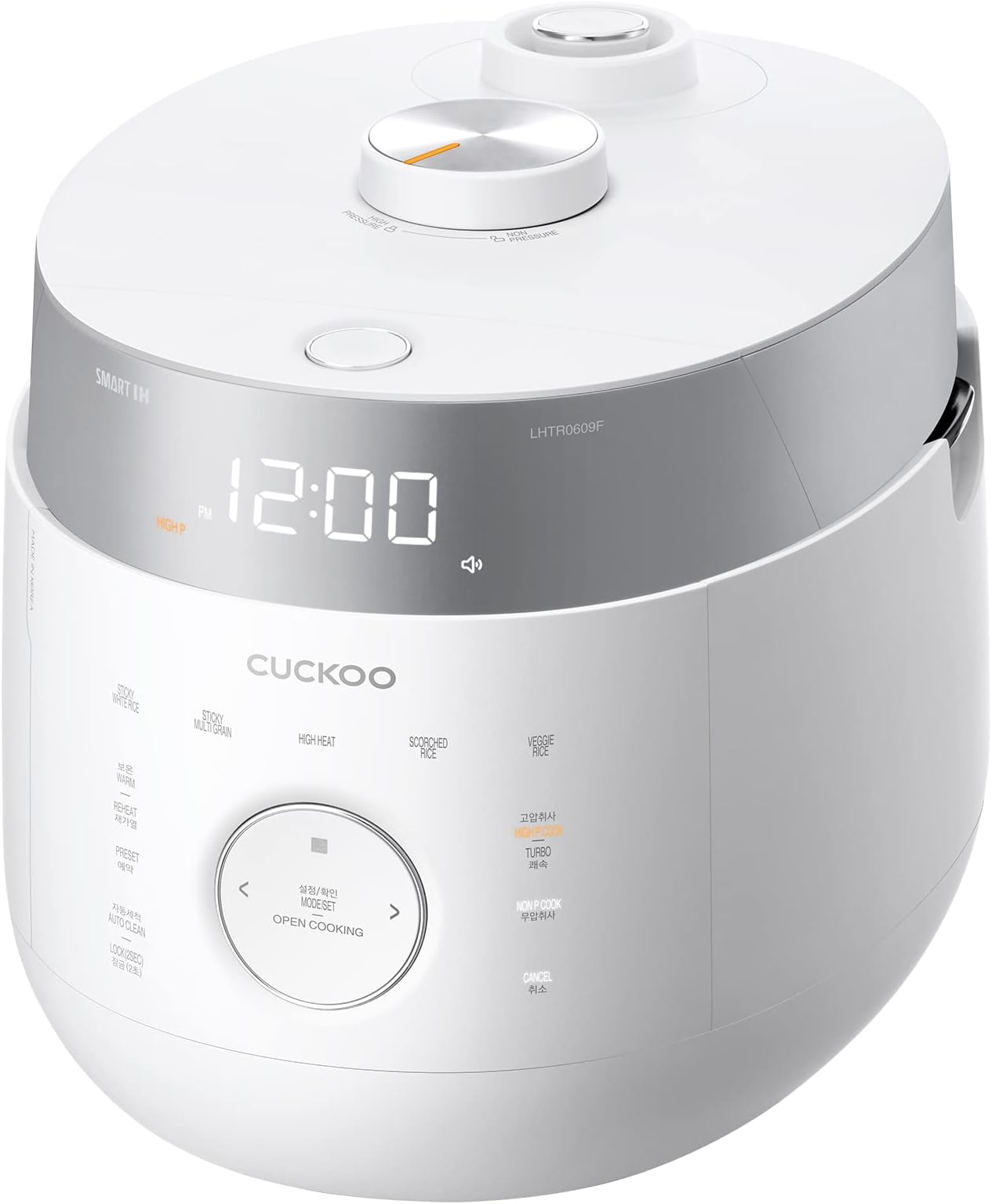 CUCKOO Rice cooker & Steamer 16 programs, induction, no pressure mode, open cooking function, timer, stainless steel inner pan (up to 10 people), keep warm & autoclean function