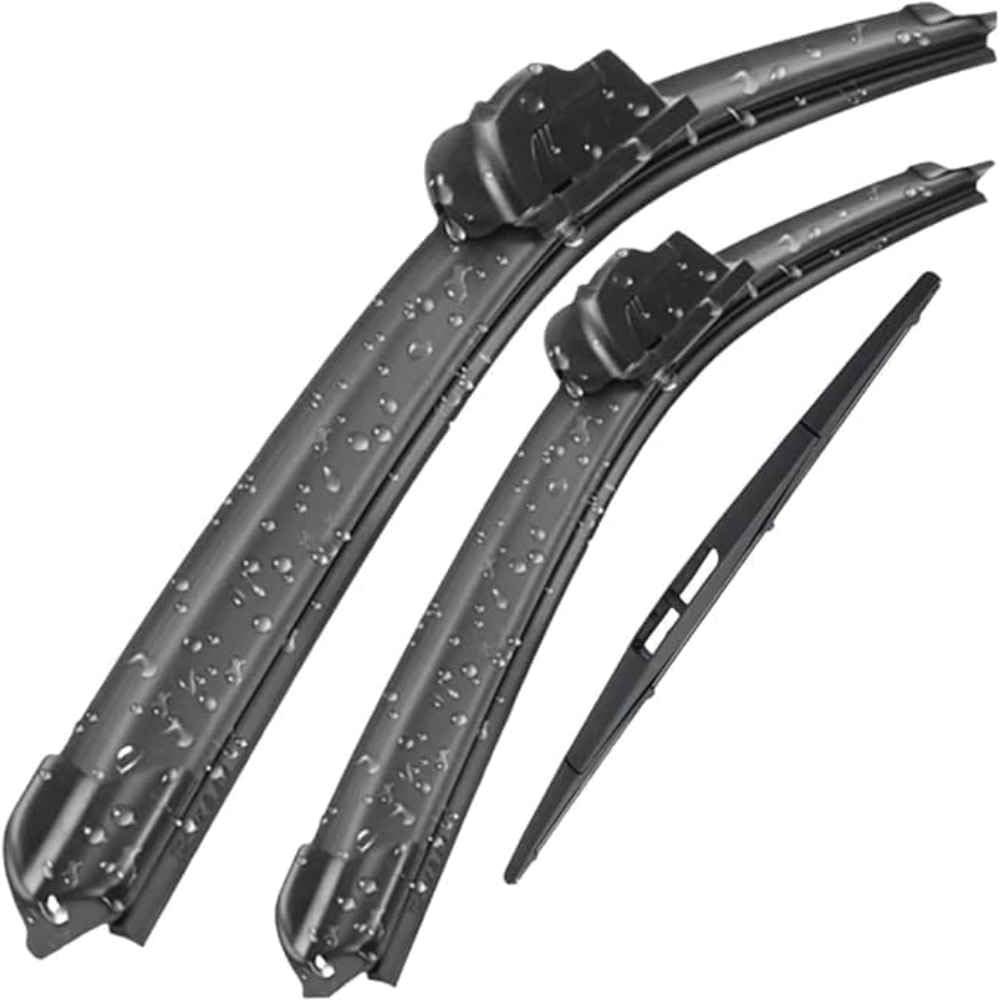 NYSLDSCO Premium Exact Fit Windscreen Wiper Blades for Nissan Micra March K13 2010-2015 Durable Natural Rubber Easy Fit for a Quiet and Streak Free Wipe