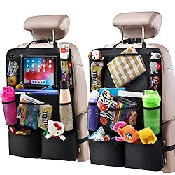 Helteko Backseat Car Organizer, Kick Mats Back Seat Protector with