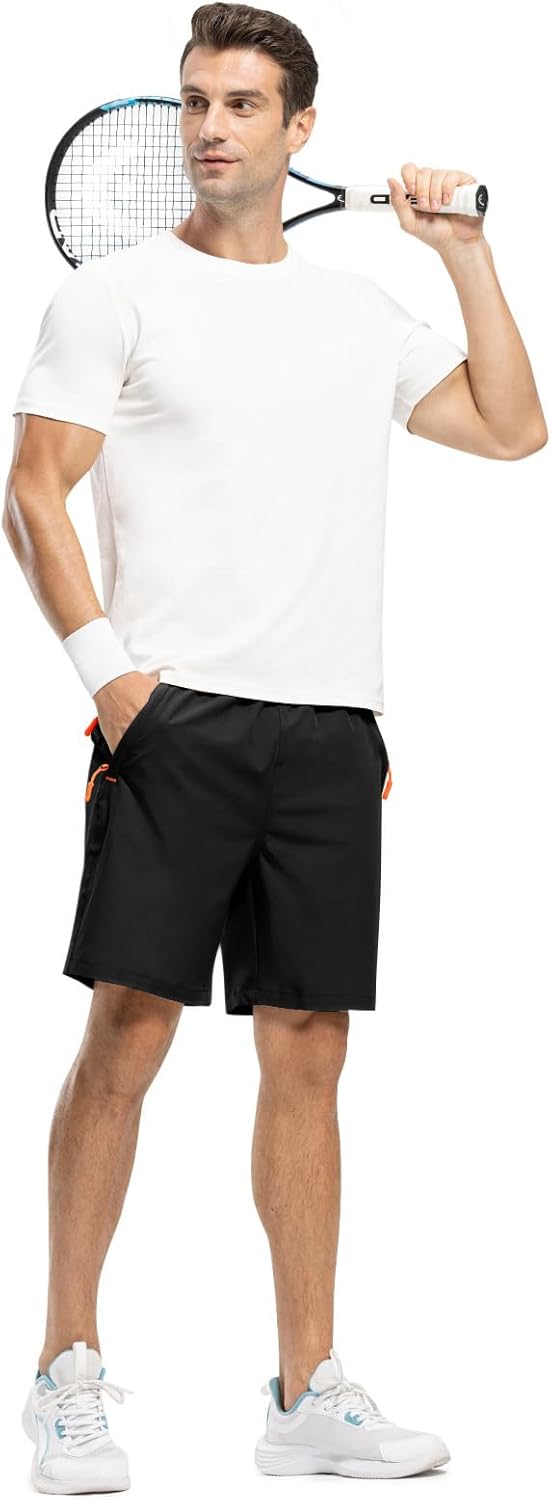 TBMPOY Men's Hiking Shorts Quick Dry Athletic Gym Workout Short with Zipper Pockets - Image 6