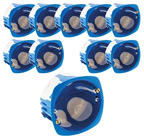 Lot de 10 boîtes cloison No Air Multimat Ø67x40mm - Bleu - Blm