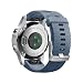 NotoCity Compatible Fenix 5S Watch Band Easy Fit Soft Silicone 20mm Replacement Watch Strap for Fenix 5S / 5S Plus/Fenix 6S/Fenix 6S Pro/D2 Delta S Smartwatch(Silver Buckle-Slate)