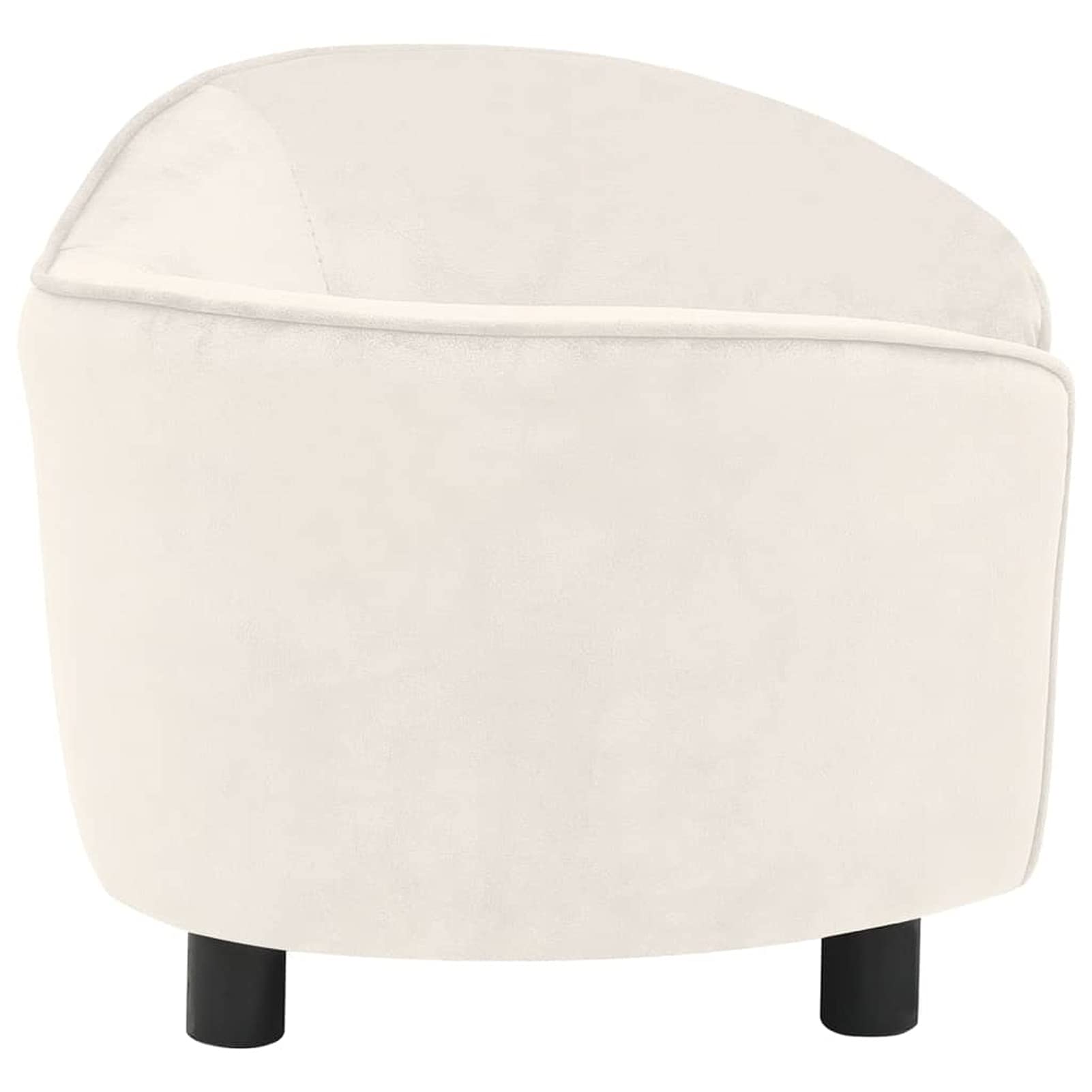LAPOOH Divano per cani color crema 69 x 49 x 40 cm peluche, letto per cani, divano per cani, forniture per animali domestici, forniture per cani-171025