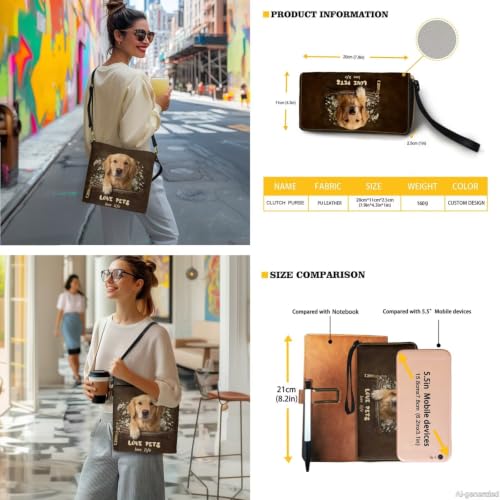 Image of Bucket Crossbody Bag Set for Women Lady, Leather Purse and Wallet Set Large Bucket Bag with Wallet