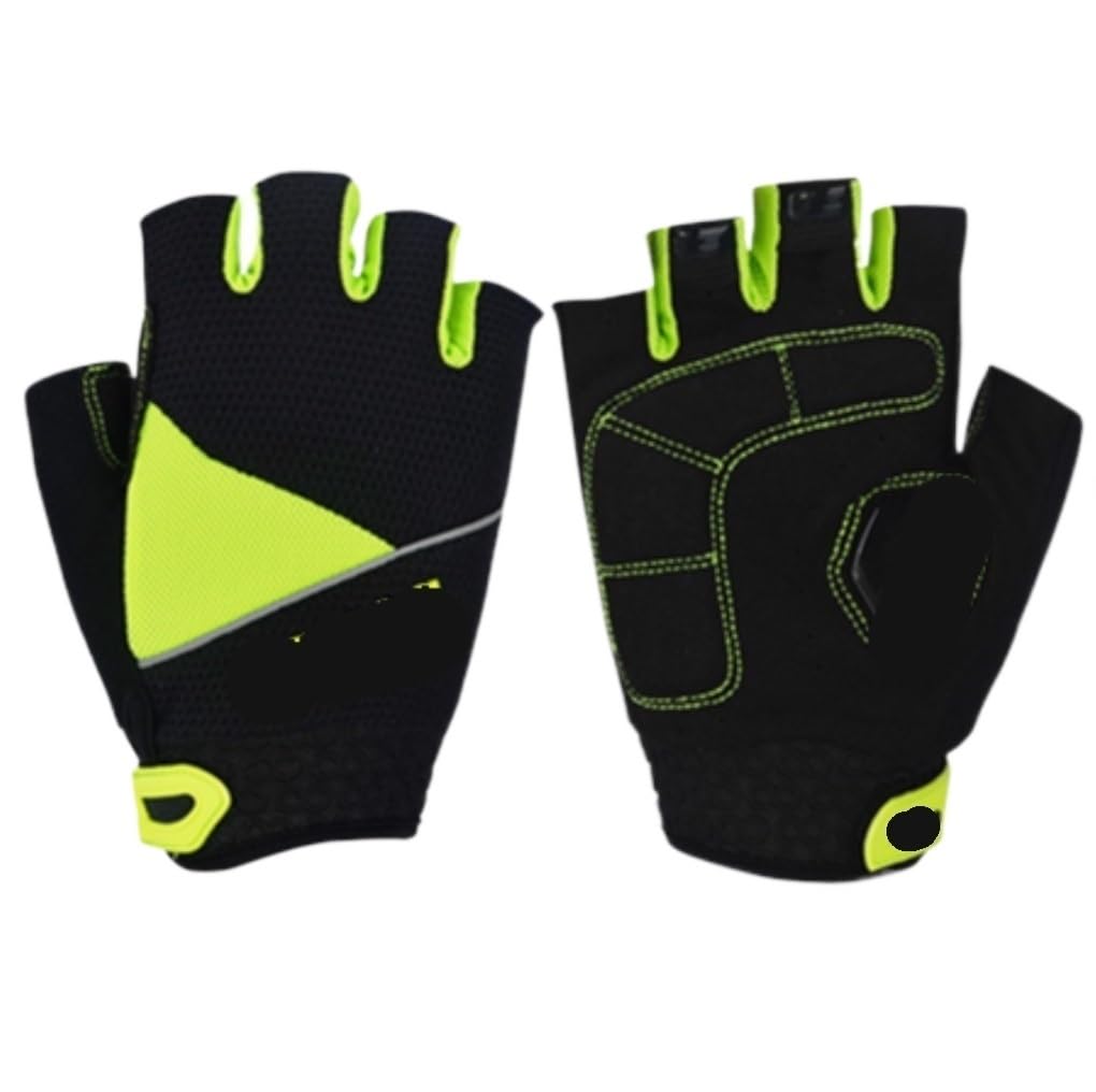IRYZE Gants De Pêche Gants Demi-Doigt Haltérophilie Demi-Doigt Cyclisme Silicone Absorbant Les Chocs Gants De Cyclisme