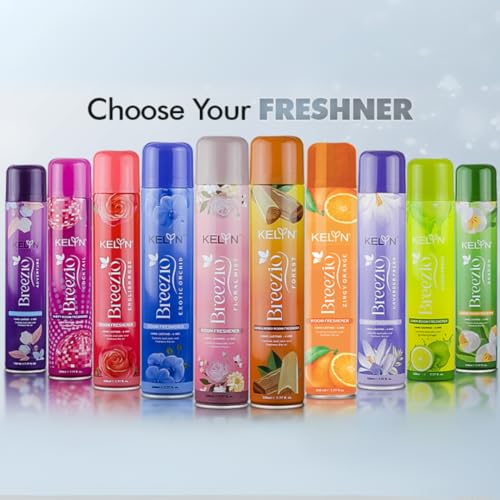 Image of KELYN Room Freshener Spray | Air Fresheners for Bedroom | Long Lasting Room Spray for Home, Office, Cars & Toilet Freshner (Pack of 5, 230ml each)