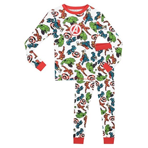 Marvel - Pijama para Niños - Avengers - Ajuste Ceñido - 3-4 Años