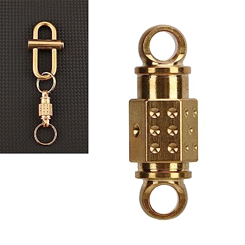 SUNGOOYUE Key Chain Snap Lock Holder, Brass Quick Release Pull Apart Key for Keychains Car House Keys - Image 4