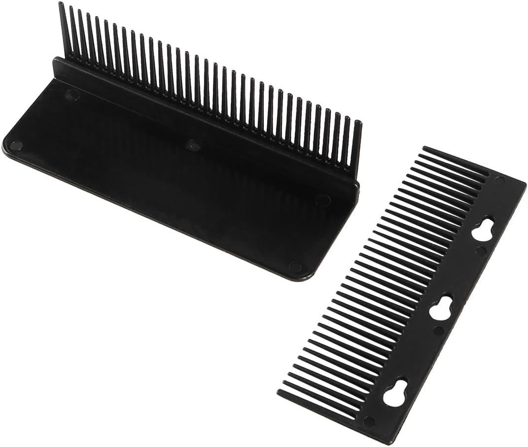 VOANZO Flat Iron Kam Afneembare Stijltang Opzetstuk Clip op Barber Grip Kam Compact Haarstyling Tool Accessoire Voor Professioneel en Thuisgebruik Zwart