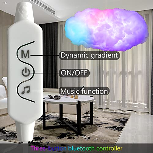 3D Big Cloud Lightning Light Kit Music Sync Warm White Multicolor Lightning Changing Strip Lights 360 Degree Wireless Remote App No Diy Coolest Decorations For Adults And Kids Indoor Home Bedroom #TOP1