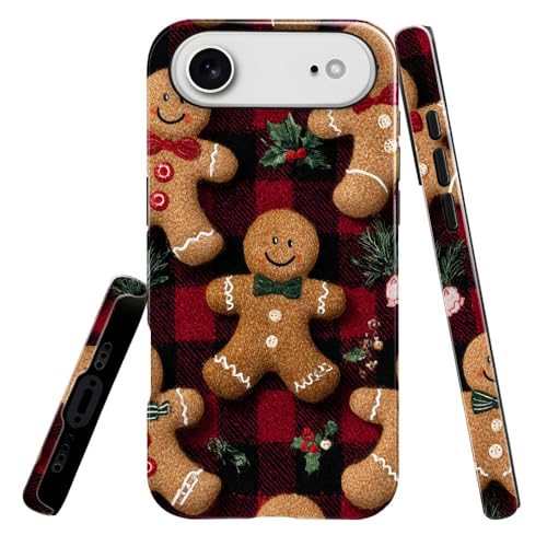 Coque iPhone 17 Air en TPU souple motif écossais et pain d'épices
