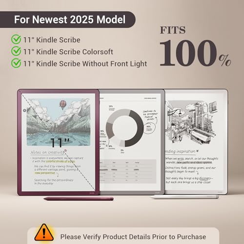 Image of CoBak 3 Pack Anti-Glare Matte Screen Protector for 11 inch Kindle Scribe 3rd Generation 2025, Kindle Scribe Colorsoft - High Clarity, Fingerprint Resistant, Anti-Bubble PET Film