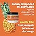 Hempz NEW Mini Sugar Body Scrub, Sweet Pineapple & Honey Melon, Travel Size, 2 oz.