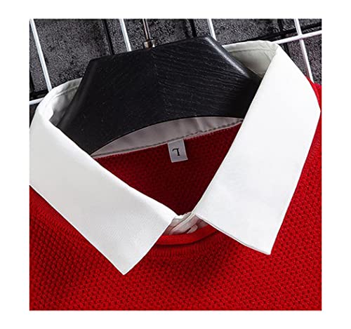 Pull en tricot rouge homme idéal pour vos sorties et soirées - 4