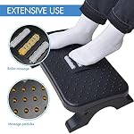 Scalebeard Under Desk Footrest, Ergonomic Foot Stool with Massage Rollers Max-Load 120Lbs Desk Leg Rest Pain Relief for Home Office Work - Image 5