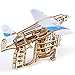 UGEARS Modello Legno 3D Puzzle - Lanciatore di Aerei Modello di Legno 3D - Puzzle per Adulti Kit Fai da Te da Costruire Modellino Meccanico in Legno Puzzle 3D in Legno Tagliato al Laser