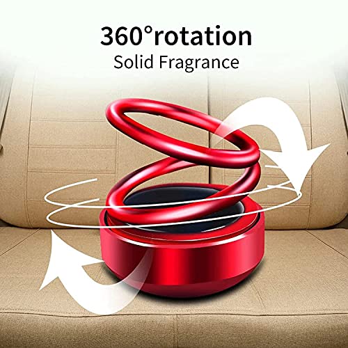Image of AutoBizarre Solar Powered Rotating Golden Solar Perfume Car Air Freshener Car Dashboard Accessory for Car Interior Decoration for All Cars