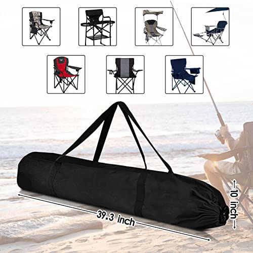 Datyiiha 2 Pack Camping Chair Replacement Bag 39.3 Inches Large Folding Chair Carry Bag Nylon Storage Tent Bag With Handle Strap For Travel Outdoor Camping Sports #TOP1