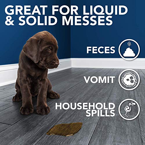 Image of Simple Solution Abzorbitall Pet Mess Absorbent Towels, Pet Accident Cleaner for Dog Urine and Waste, Multi-Surface Cleaning Sheets, Puppy Supplies, Absorbent Towels,12 x 17 Inches(Pack of 6)