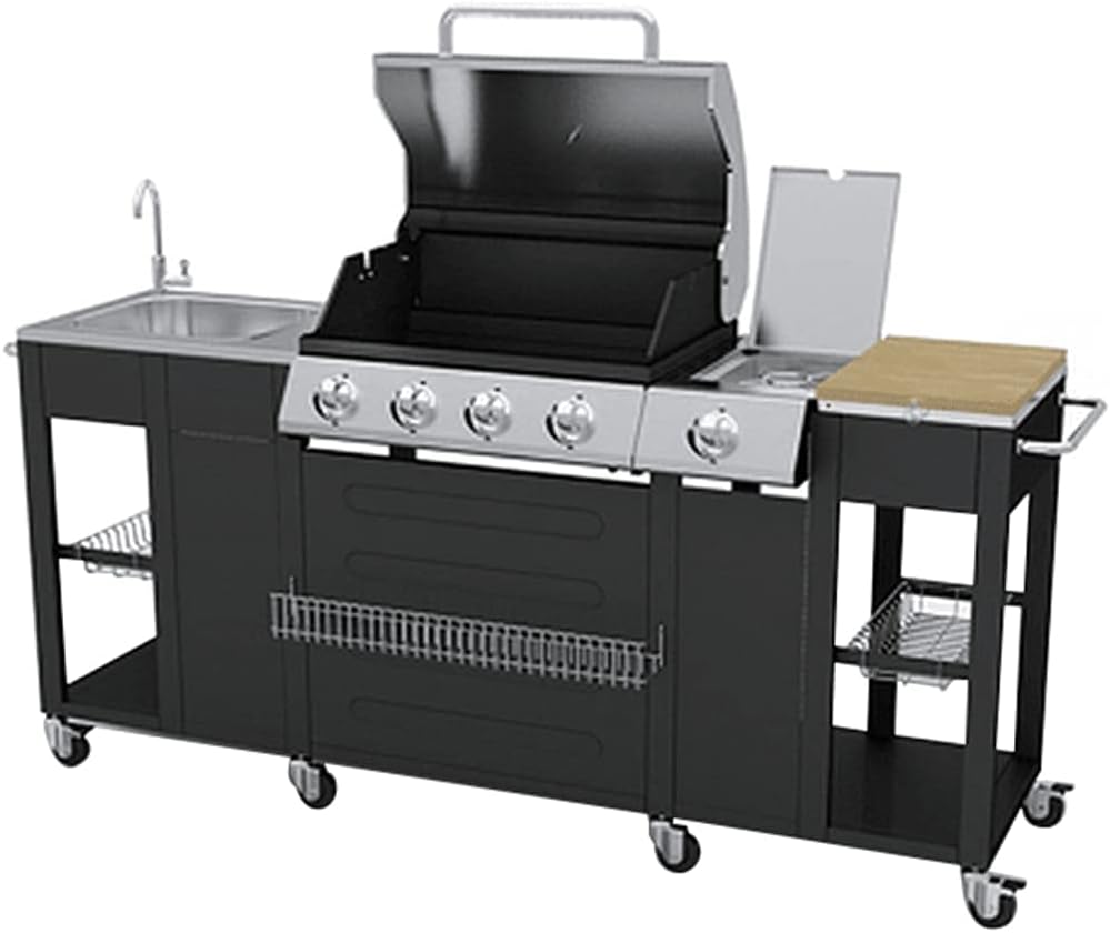 MUSEVANE Barbecue a gas Missouri, 4 bruciatori +1