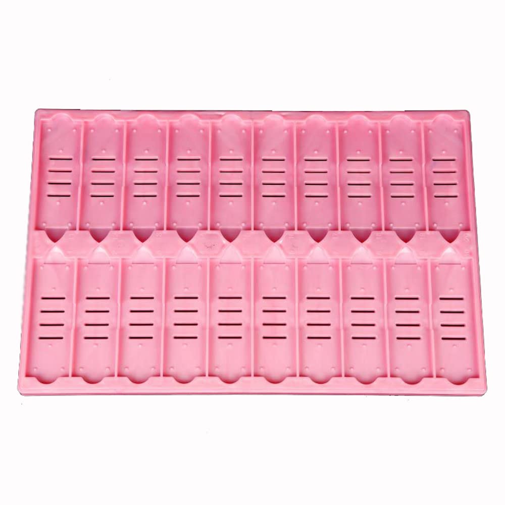 Almacenamiento de Diapositivas de microscopio de plástico para Almacenamiento de Diapositivas de microscopio, Color Aleatorio para experimentos, Industria química, Escuela (Capacidad: 20 Piezas)