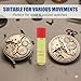 Professional Watch Movement Oil Lubricant - 2ml Precision Clock & Wristwatch Maintenance Repair Oil - High Pressure Resistance Low Friction Lubrication for Watchmakers (Mechanic & Quartz)