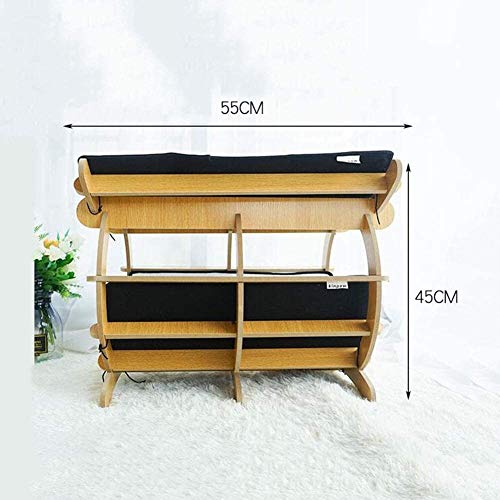 Mobilier pour chat d'exception avec double plateforme et roue 55x45