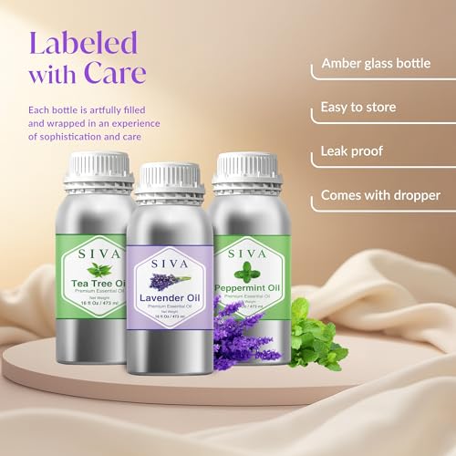 Siva Aceites Esenciales Lavanda, Árbol de té y Menta 16 oz Combo miniatura 4