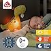 Fehn Nachtlicht Dino – Schlummerlicht & Einschlafhilfe: Kuscheltier mit „Glow-in-The-Dark“-Bestickung & Nachtlicht-Modul, für Babys & Kleinkinder ab 0+ Monaten