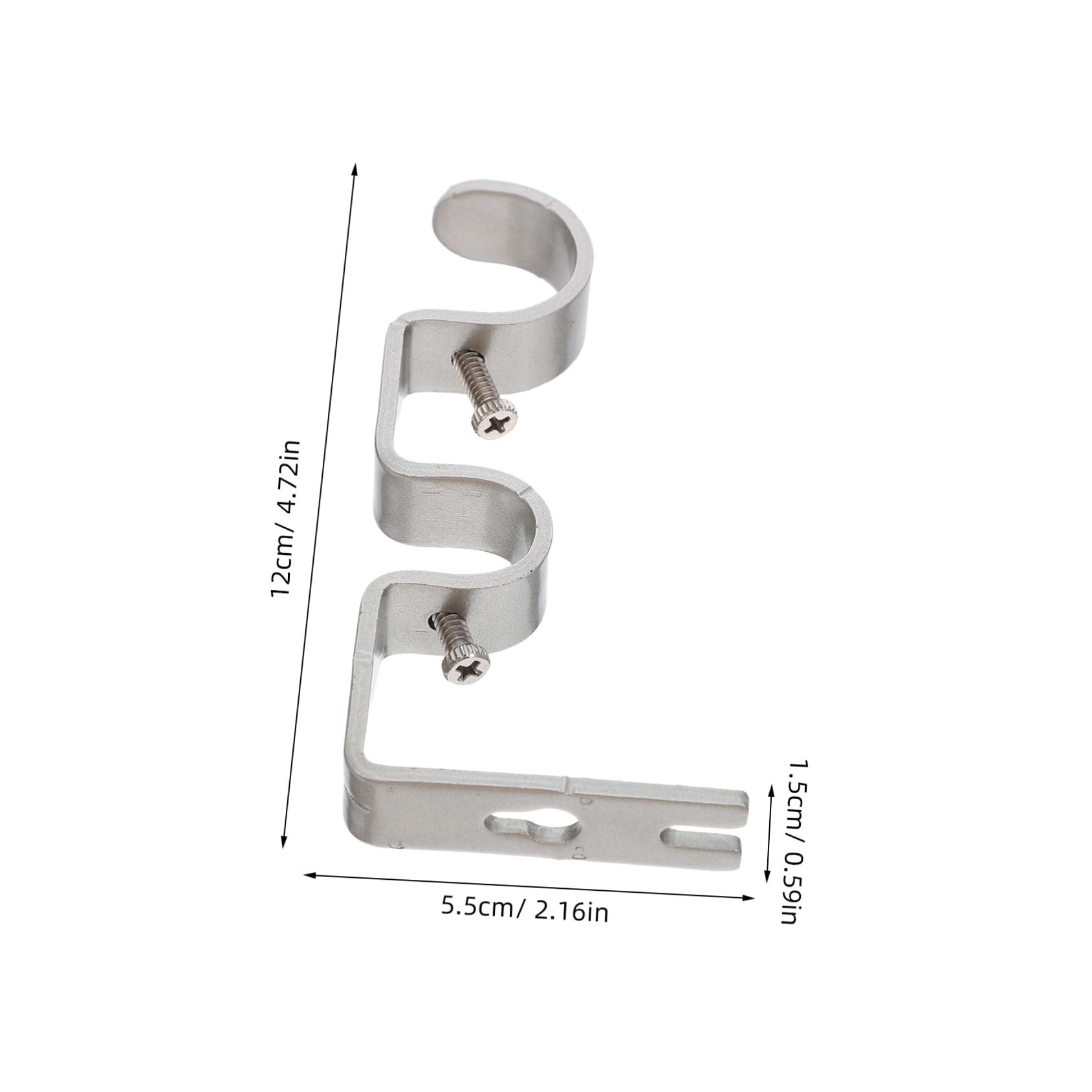 Lot de 6 Supports Centraux de Tringle à Rideaux en Fer Support pour Tringle Robuste pour Rideaux et Décoration D'intérieur