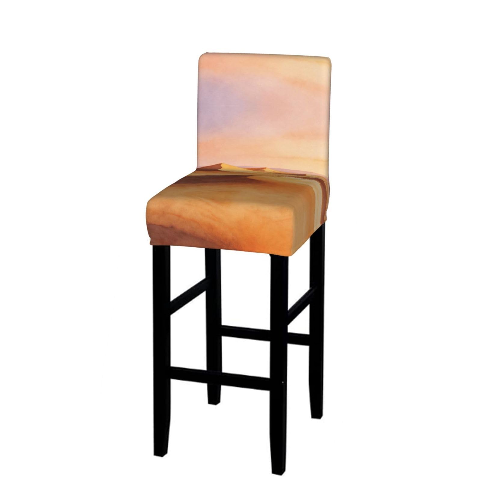 CNTDBU Desert Wash Bar Stool Cover-Stretchy Chair Slipcover for Kitchen