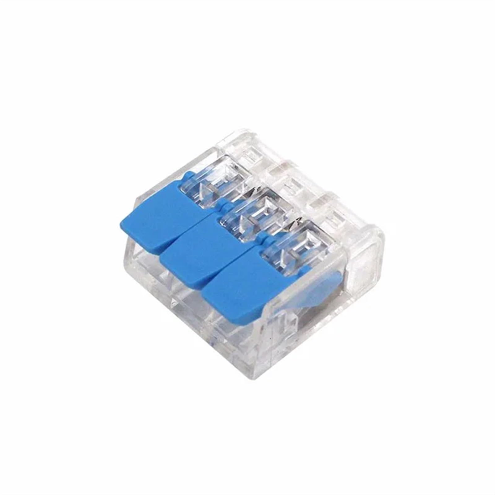 Złącze przewodowe kabel elektryczny taśmy LED konektory mini klatka sprężyna uniwersalne kompaktowe szybkie przewody okablowania zacisk wtykowy (ciemnoszary, 100 szt.)
