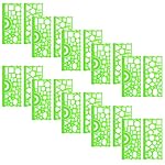 Crackles Geometrical Multi Shape Stencil Spirograph 2 Pc | Geometric Ruler for Art & Craft| Scrapbooking, DIY Projects, Drawing Stencil for Home, School, Office (Pack of 20) Ideal for Return Gifts
