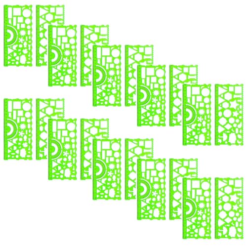Image of Crackles Geometrical Multi Shape Stencil Spirograph 2 Pc | Geometric Ruler for Art & Craft| Scrapbooking, DIY Projects, Drawing Stencil for Home, School, Office (Pack of 20) Ideal for Return Gifts
