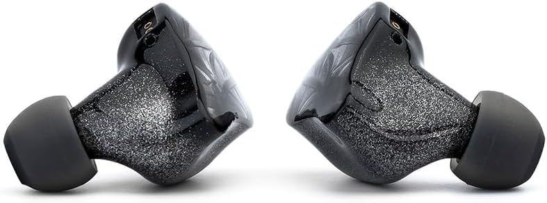 VOLARE 1DD+4BA+4EST in-Ear Monitor Earphone with Multi-Plug Cable 4.4mm/2.5mm/3.5mm, BLACK