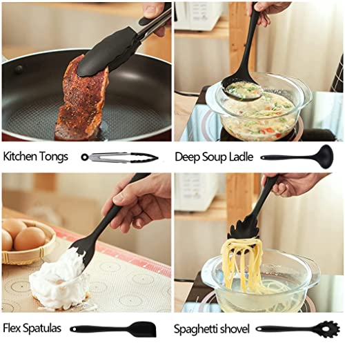 Juego-Utensilios-de-Cocina-de-Silicona-Menaje-Antiadherentes-Resistentes-al-Cocinar-Cuchara-Reposteria-Espatula-Cazo-Espumadera-Pincel-Batidor-kit-de-Accesorios-para-Cocinas
